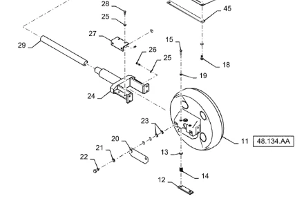 CASE 1650L IDLER 87589400
